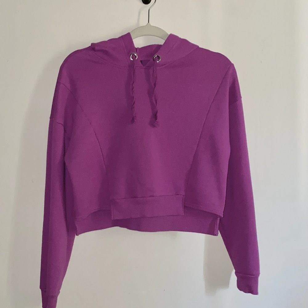 Wild fable cropped hooded sweatshirt
